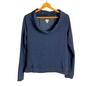 Converse One Star Navy Blue Cowl Neck Sweatshirt Pullover Size Large indie